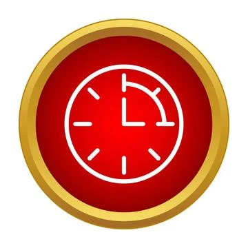 Time countdown button and deadline management concept Stock Illustration
