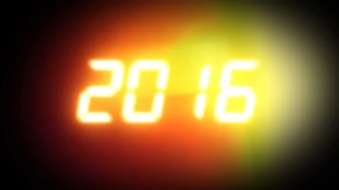 Time counter from 2010 - 2020 Stock Footage 114694371