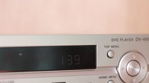 Time counter in DVD player Stock Footage 88245040