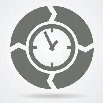 Time cycle web icon Stock Illustration