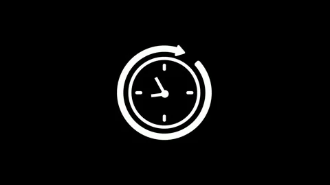 Time Deadline Concept Abstract Clock Icon Motion Graphic Stock Footage 325331858