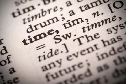 Time definition Stock Photos