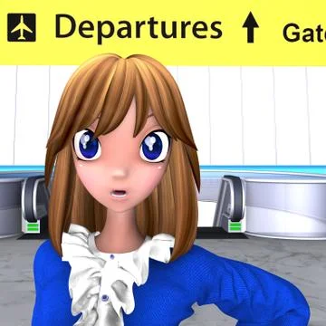 Time for departure Stock Illustration