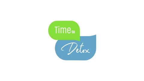 Time to detox sign on white background Stock Footage 287747288