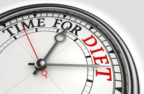 Time for diet concept clock イラスト素材