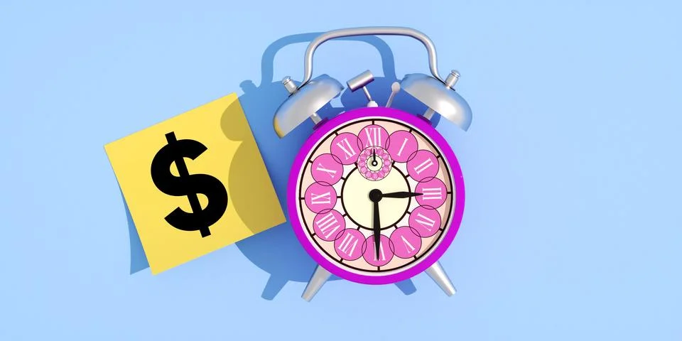 Time is dollar Stock Illustration
