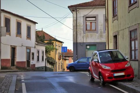 Time draws the streets Stock Photos