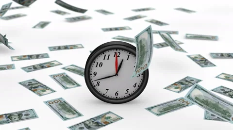 Time to Earn Money Stock Footage 46610325
