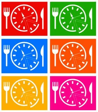 Time to eat Stock Illustration