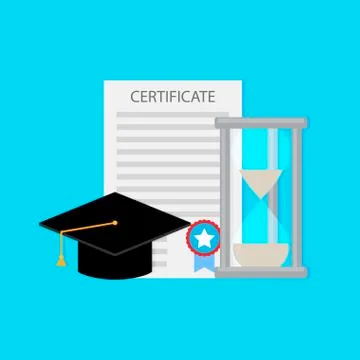 Time education and study Stock Illustration