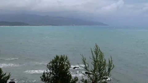 TIME ELAPSE ACCIAROLI coast of cilento, salerno - italy Stock Footage 103635617