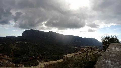Time elapse of bulgheria mount of cilento, salerno - italy Stock Footage 103609885