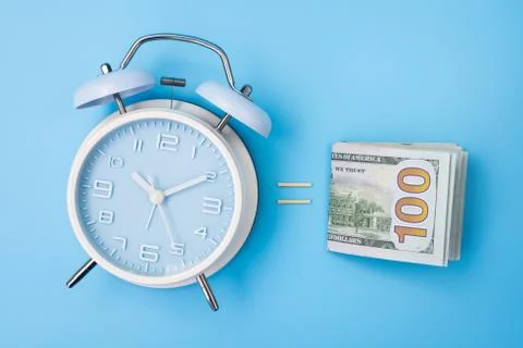 Time is equal to money Stock Photos