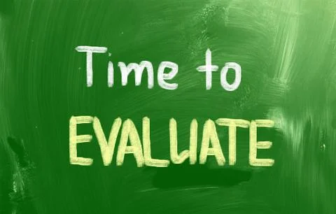 Time to evaluate concept Stock-Illustration