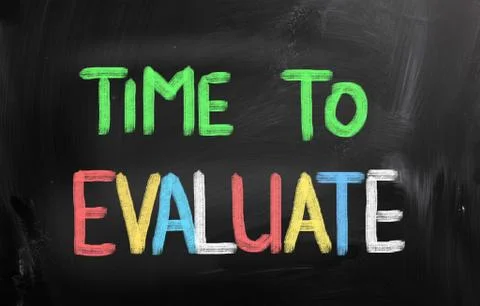 Time to evaluate concept Stock-Illustration