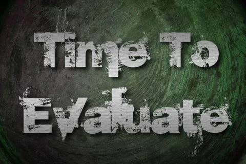 Time to evaluate concept Stock Illustration