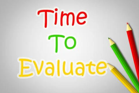 Time to evaluate concept Stock Illustration