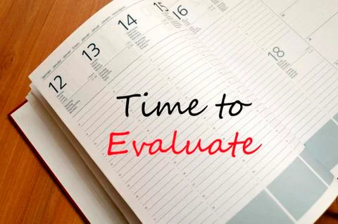 Time to evaluate concept Stock Photos