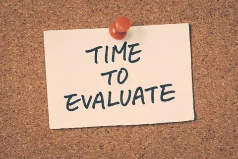Time to evaluate Foto stock