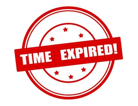 Time expired Stock Illustration