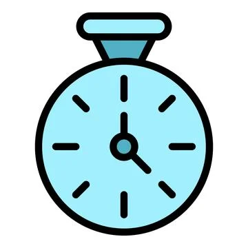 Time of eye patch icon vector flat Stock Illustration