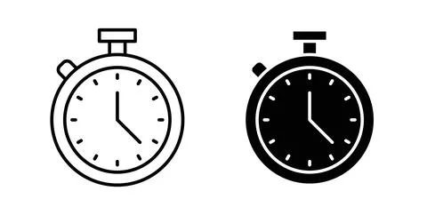 Time fast icon. Style is flat and line symbol イラスト素材