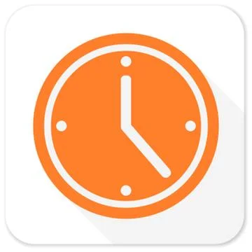 Time flat icon Stock Illustration
