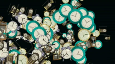 Time flies away Video stock 774614