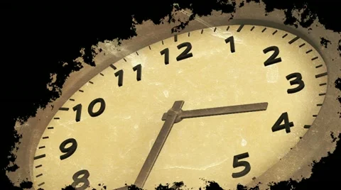 Time Flies - Clock 27 (HD) Stock Footage