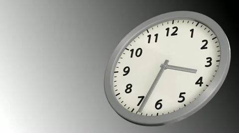 Time Flies - Clock 30 (HD) Stock Footage 11069190
