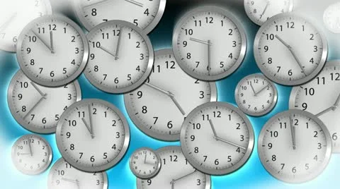 Time Flies - Clock 36 (HD) Stock Footage 11120508