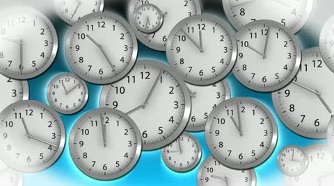 Time Flies - Clock 37 (HD) Stock Footage 11128889