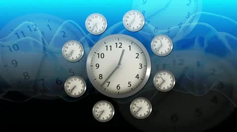 Time Flies - Clock 55 (HD) Stock Footage 11304573