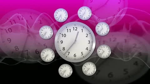Time Flies - Clock 56 (HD) Stock Footage 11305180