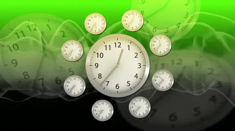 Time Flies - Clock 62 (HD) Stock Footage 11368907