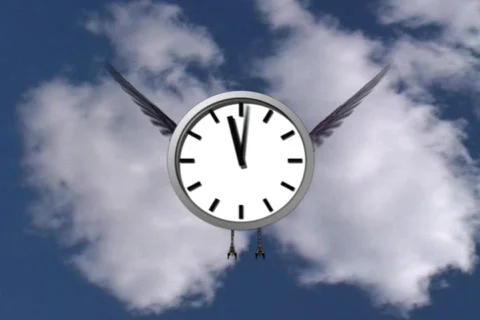 Time flies clouds Stock Footage 98095