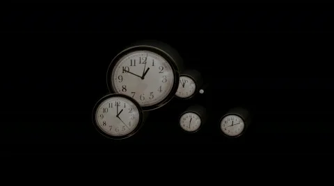 TIME FLIES - Fast Moving Clocks with Alpha-Extruded Stock Footage 843733