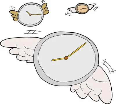 Time flies Stock Illustration