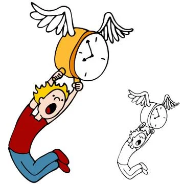 Time flies Stock Illustration