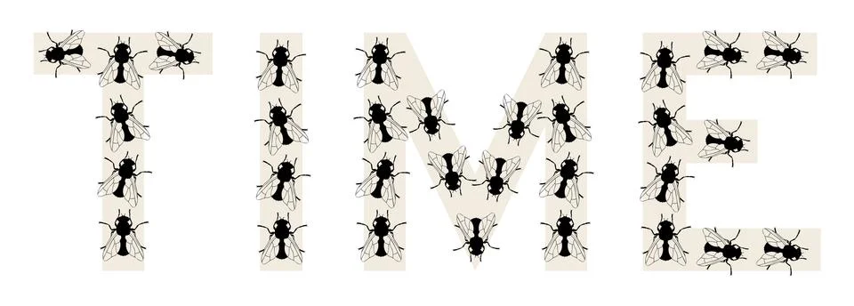 Time flies Stock Illustration