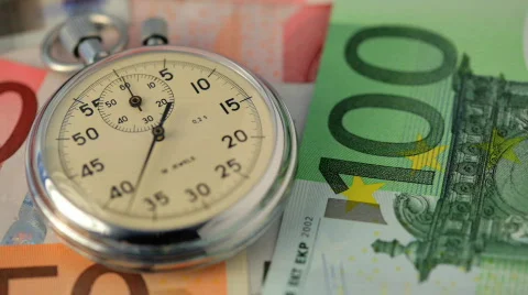 Time flies on money Stock Footage 731623