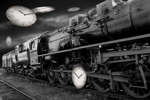 Time flies Foto stock