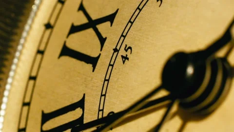Time flies Vintage Clock Stock Footage 234156331