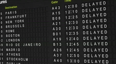 On Time Flights Stock Footage 527258