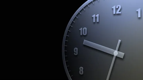 Time flow Clock Analog Background Big A23 Stock Footage 186060214