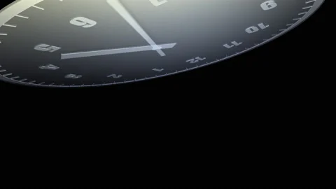 Time flow Clock Analog Background Big A33 Vídeos de archivo 186066552