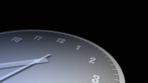 Time flow Clock Analog Background Big A13 Video stock 186082176