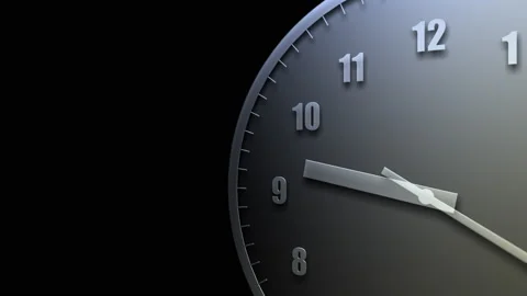 Time flow Clock Analog Background Big A20 Vídeos de archivo 186088158