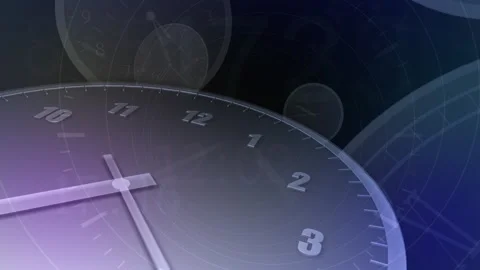Time flow Clock Analog Big E2 Stock Footage 197060337