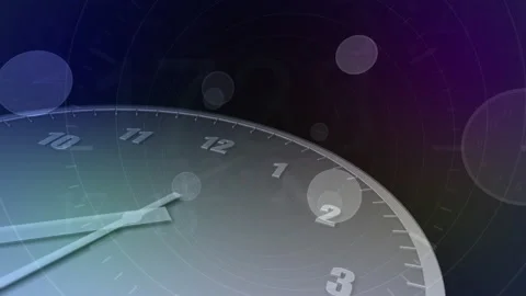 Time flow Clock Analog Big H2 Video stock 197060931